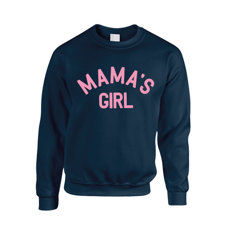 Mama & Mama's Girl Classic Sweatshirts Navy/Pink (MRK X)