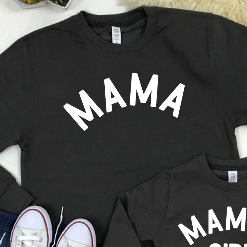 Mama & Mama's Girl Classic Sweatshirts Storm Grey (MRK X)