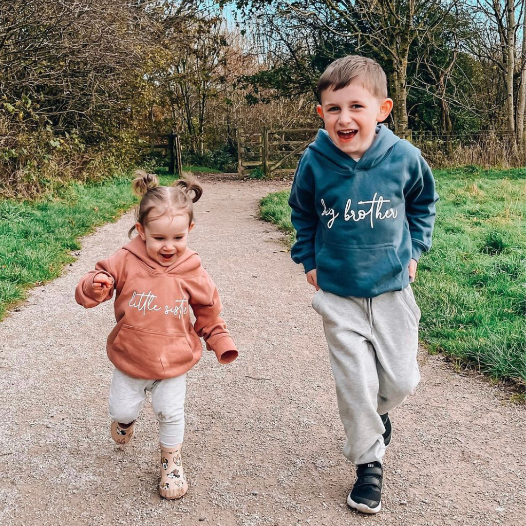 Brother and sister matching hoodies discount