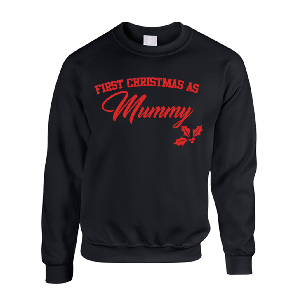 Mummy daddy and baby christmas top jumpers