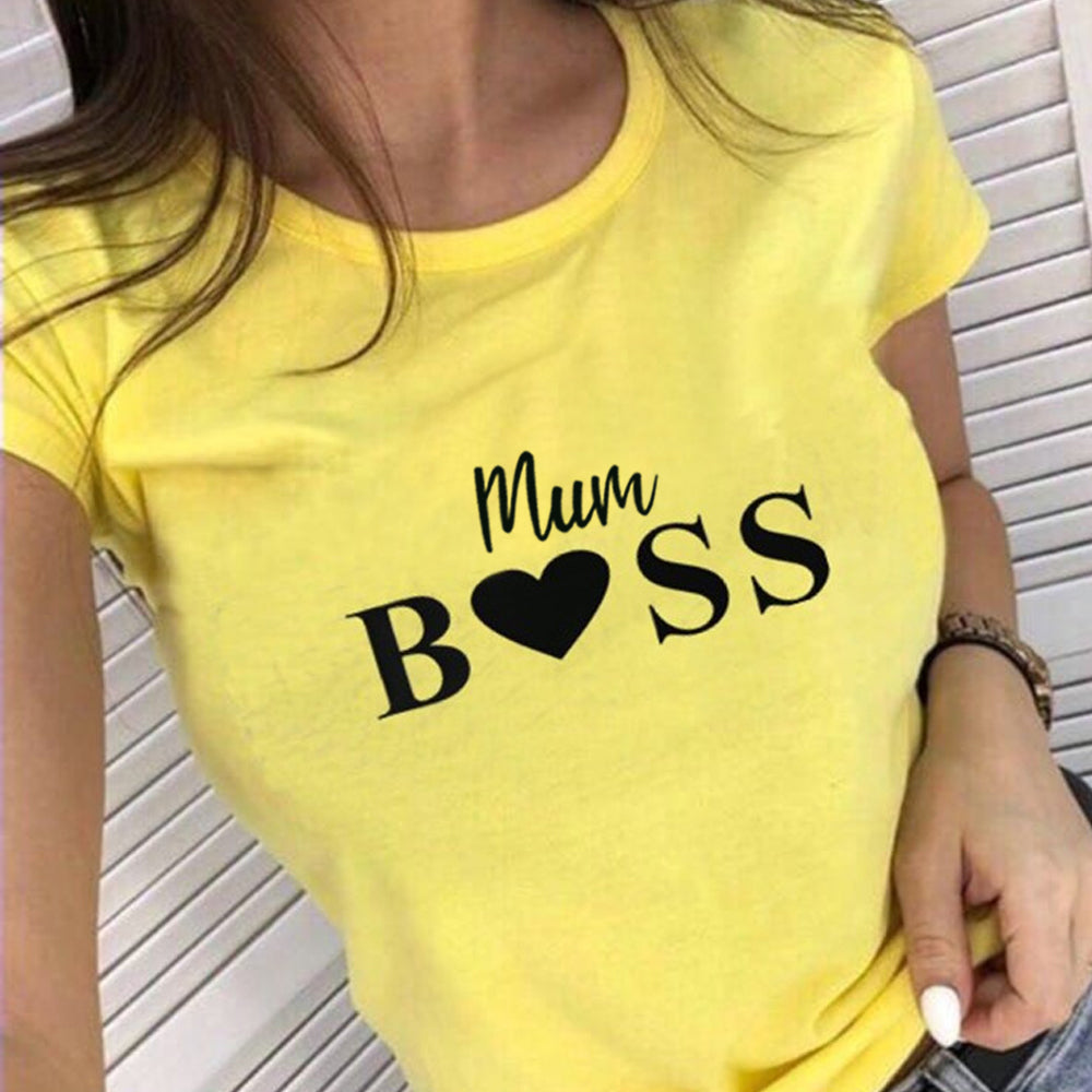 Mum Boss Heart T-Shirt (MRK X)