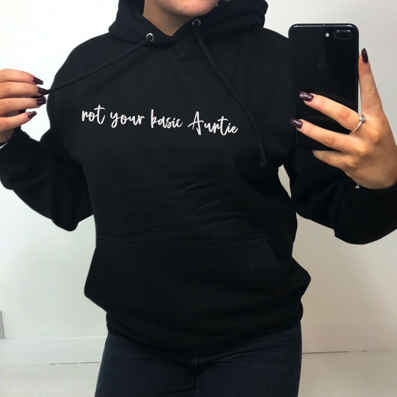 Not Your Basic Auntie Hoodie MRK X My Rocking Kids