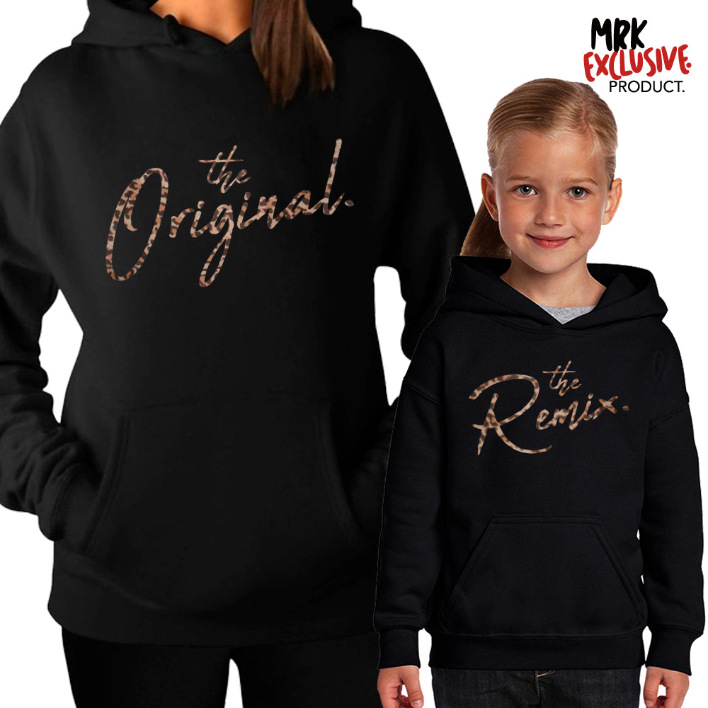 Original Remix Leopard Script Hoodies MRK X My Rocking Kids