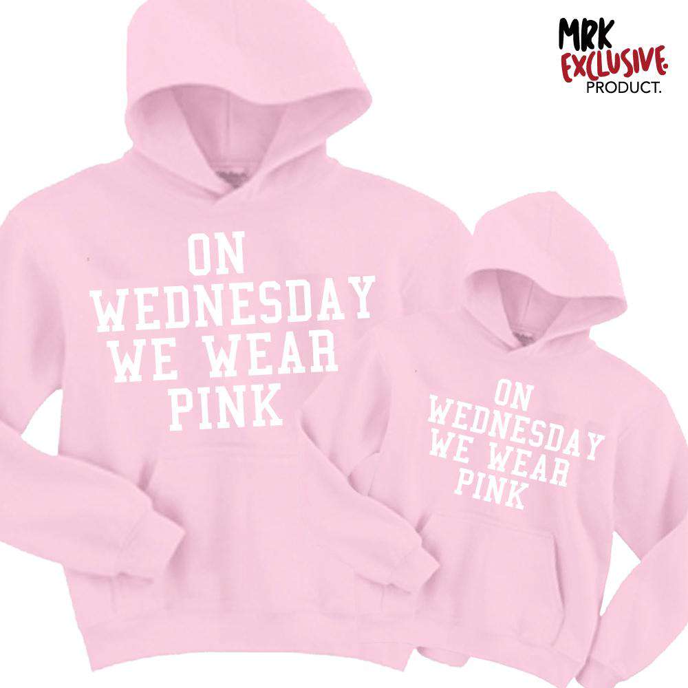 Pink Wednesday Matching Light Pink Hoodies MRK X My Rocking Kids