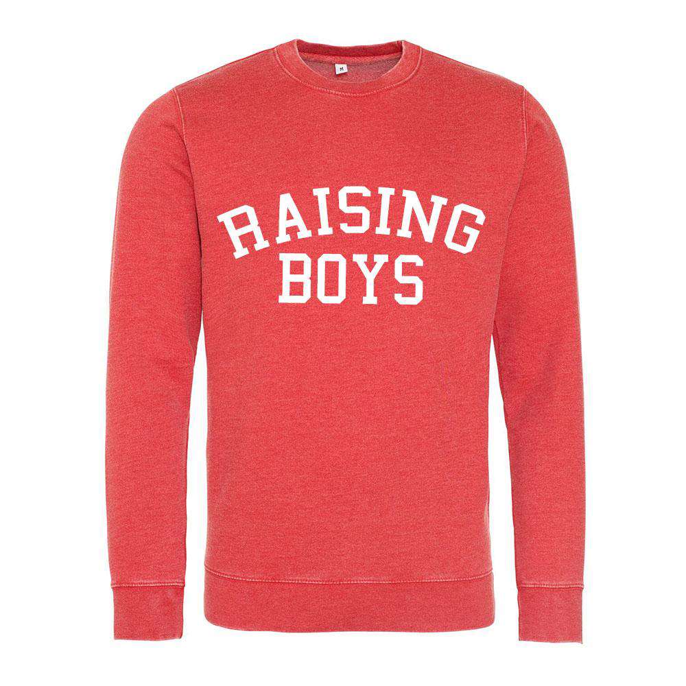 Raising Boys Distressed Sweatshirt MRK X My Rocking Kids
