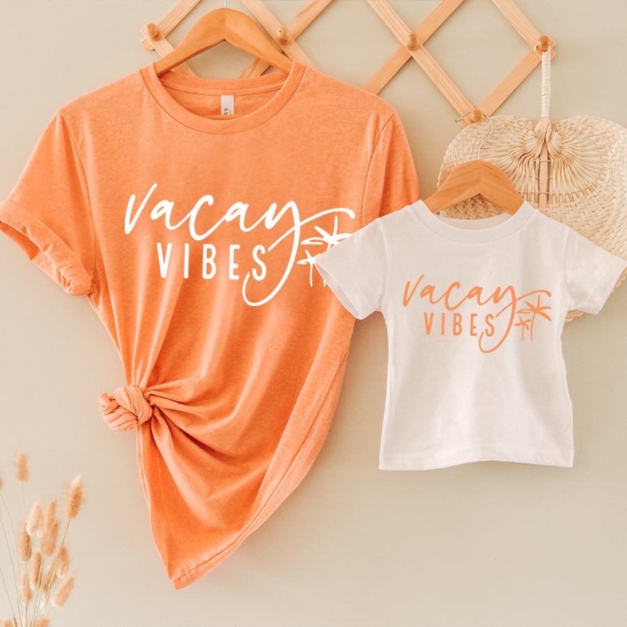 Vacay Vibes Matching Summer T-Shirts