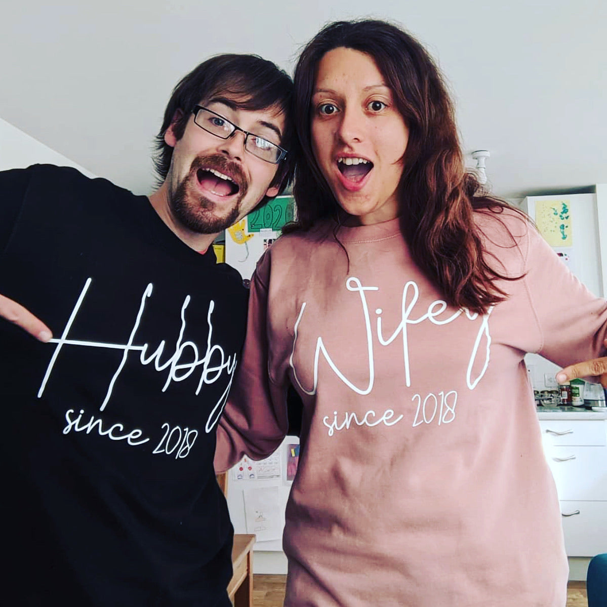 Hubby and wifey jumpers sales