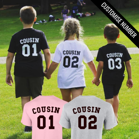 CL Cousin Squad Number Tees My Rocking Kids